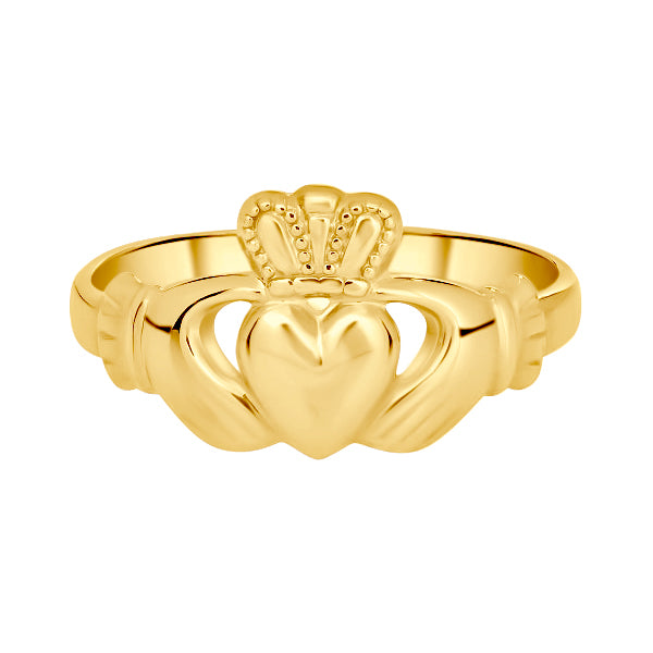 Ladies Claddagh Ring in 9K Gold