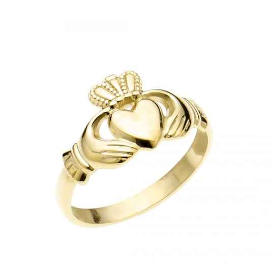 Ladies Claddagh Ring in 9K Gold